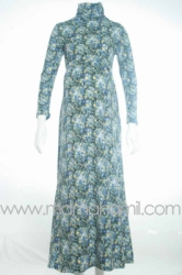 gamis hamil kaos bunga biru   GMS 87  large